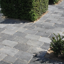 Budget trommelsteen 20x30x6 antraciet